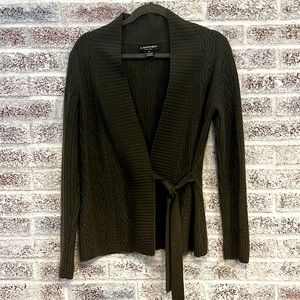 Olive green Cashmere Cardigan